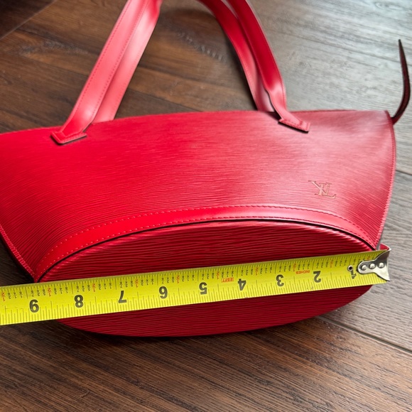 Louis Vuitton Authentic Saint Jacques Epi Leather Red Shoulder Bag with Dust Bag - Picture 7 of 13